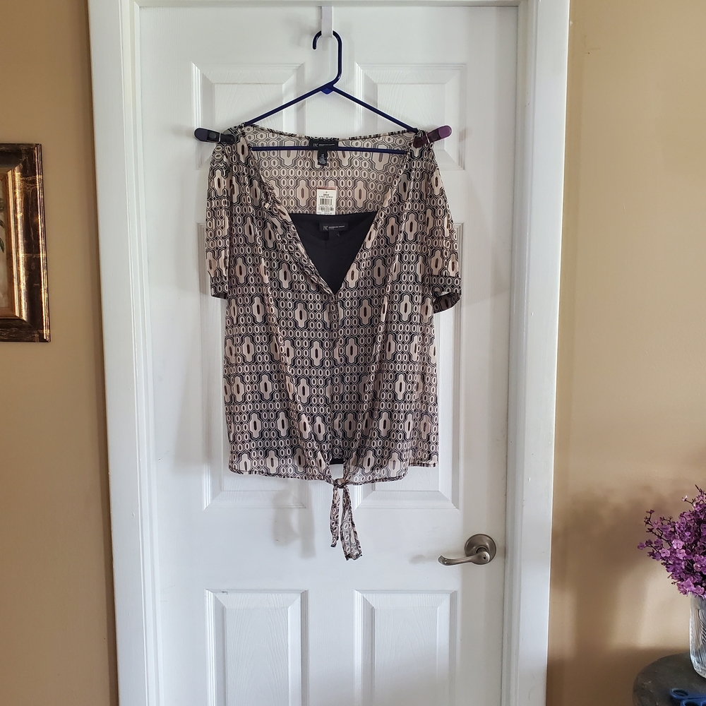 INC International Concepts Patterned Blouse